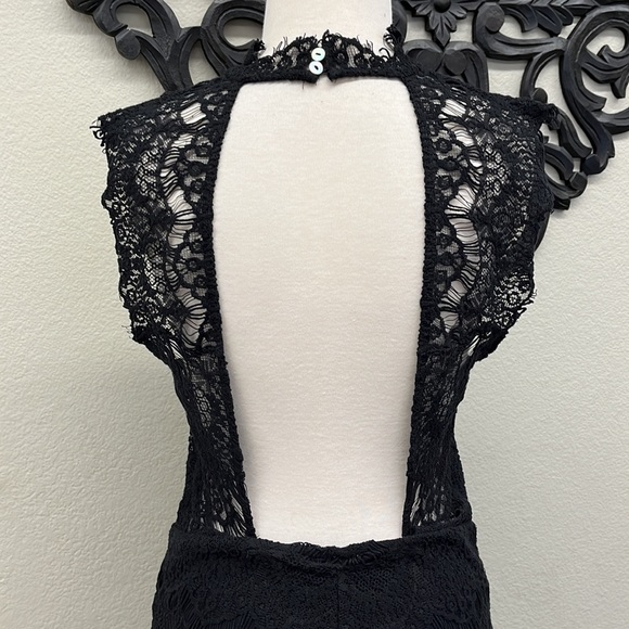Free People Daydream Lace Open Back Mini Dress - Picture 9 of 15